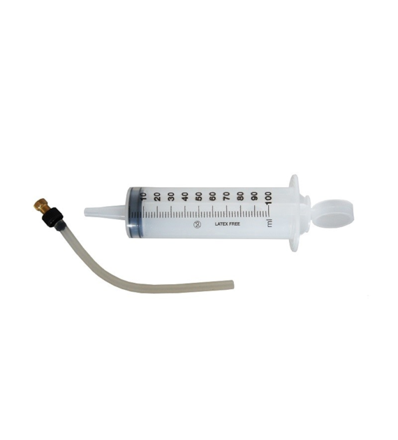 Strzykawka dozująca do uszczelnienia opon oraz dęt