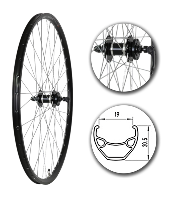 Koło 29  przód PA/OAlu.StożCzarn;PodTarcze:6śr;Łoż