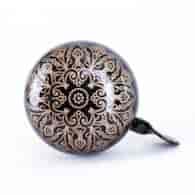 Dzwonek 55RZ-55  60mm złoty kwiat czarny