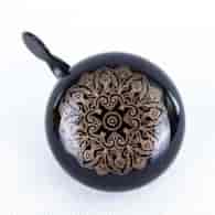 Dzwonek 57RZ-58 80 mm złote kwiaty czarny