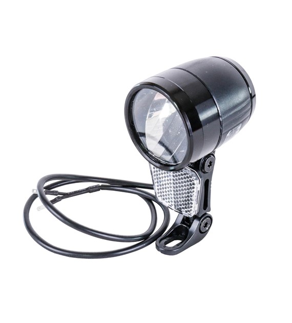 Lampa przód JY-7090EL na dynamo 100Lux 6V-48V