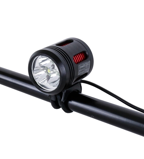 Lampa przód JY-8010-3K akumulat. 3 LED 3000 lumen