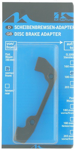Adapter ham.tarcz.przód shim.160mm;IS 160mm