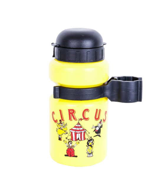 Bidon dzieciecy żółty 300ml + mocowanie