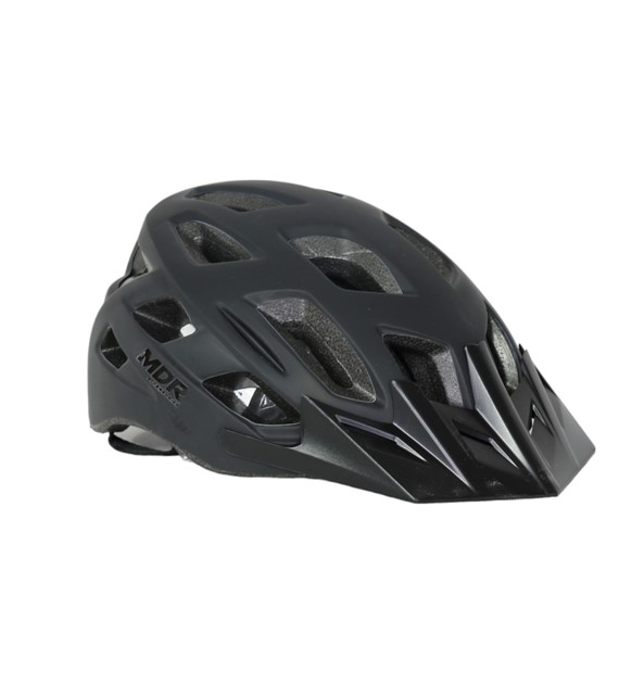 KASK HB3-2_C L + lampka tył; czarny mat