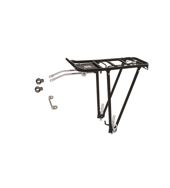 Bagażnik 24 -28  aluminiowy regulowany czarny