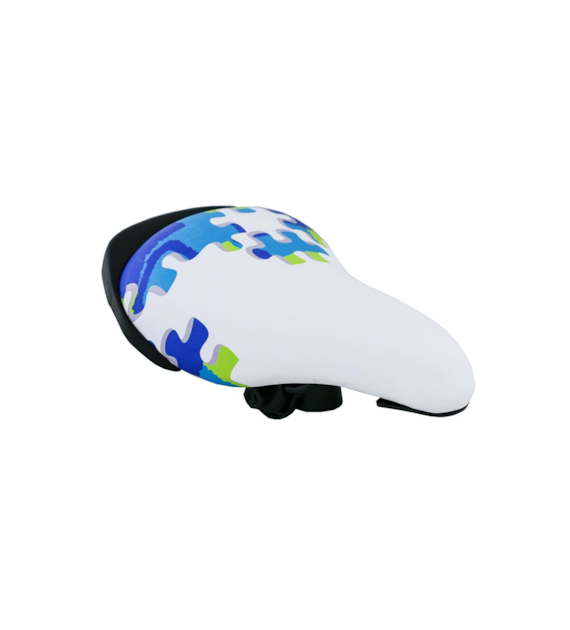 Siodło B-303 biało-niebieskie 205x145