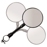 Lusterko tworzywo małe opaska 84 mm