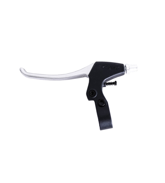 Dźwignia ham.Artek 428PD Lewa  Alu/Plast czar/sreb