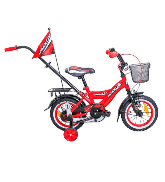 Rower Majdller 12'' COMBO Czerwony-Czarny