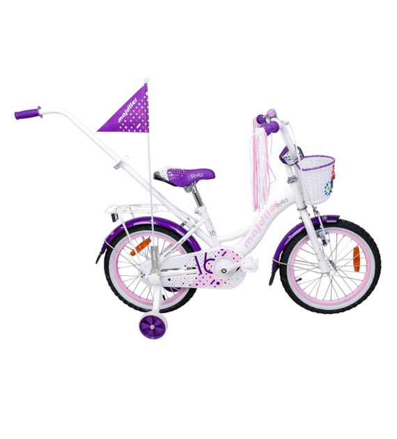 Rower Majdller 16'' STELLA Biały-Fiolet