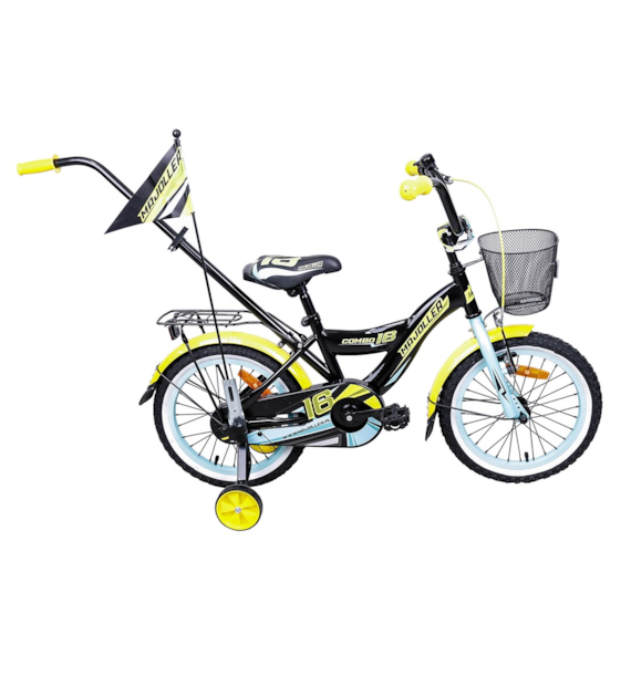 Rower Majdller 16'' COMBO Czarny-Żółty