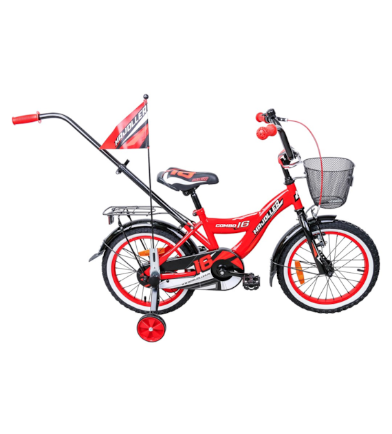 Rower Majdller 16'' COMBO Czerwony-Czarny