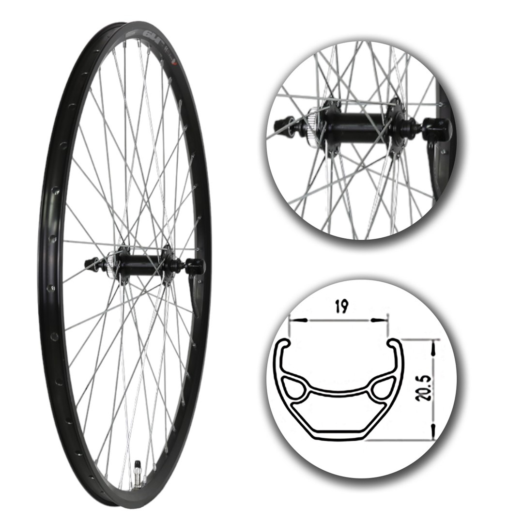 Koło 27,5  przód P/Cz/O Alu.Stoż Czarna CL-SHIMANO