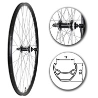 Koło 28  przód P/Cz/O Alu.Stoż.Czarna CL-SHIMANO