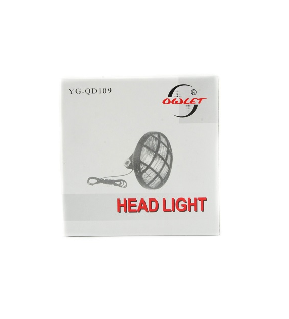 Lampa przód YG-QD-109 dynamo z kratką