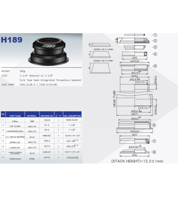 Ster 11/4-11/8  H-189;ZS41/28,6/ZS50/33 (30)