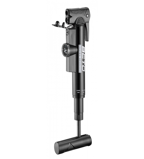 Pompka Beto teleskopowa z manometrem plast.