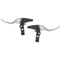 Dźwignia hamulca V-br  3-4 p  alu/alu czarno/srebr