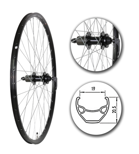 Koło 29  tył PA-BLQR-HT D6śr/OA St BL;Szp-SR;K8/9