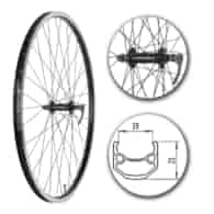 Koło 28  przód PA-BL-QR;ł/masz/OA Stożek BL;Sz BL