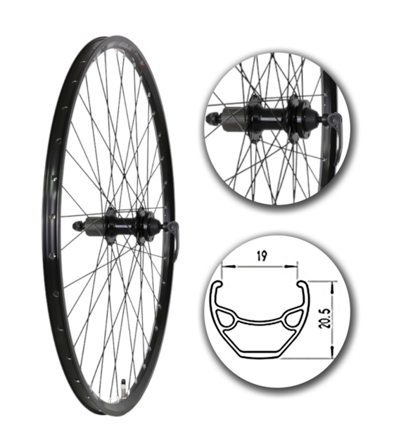 Koło 29  tył PA-BLQR-HT D6śr/OA St BL;Szp-BL;K8/9