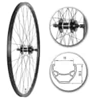 Koło 29  przód PA/OAlu.StożCzarn;HT:6śr;Łoż;Szp-BL