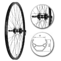 Koło 26 tyłPA/OAlu.StożCzar;HT:6śr;Łoż;woln;Szp-BL