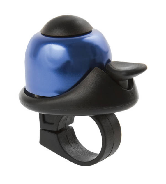 Dzwonek mini M-WAVE niebiesko-czarnym, ze wspornik
