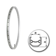 Obręcz 24  507x19;V J19HR;36H;AV; Silve+anodyzo