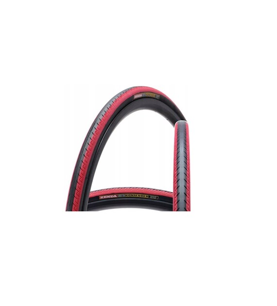 Opona 700x23 K-196 Czarna p/czerwony