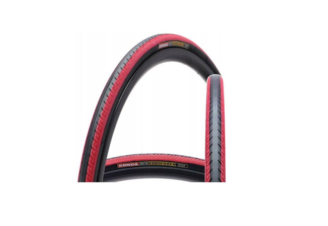 Opona 700x23 K-196 Czarna p/czerwony