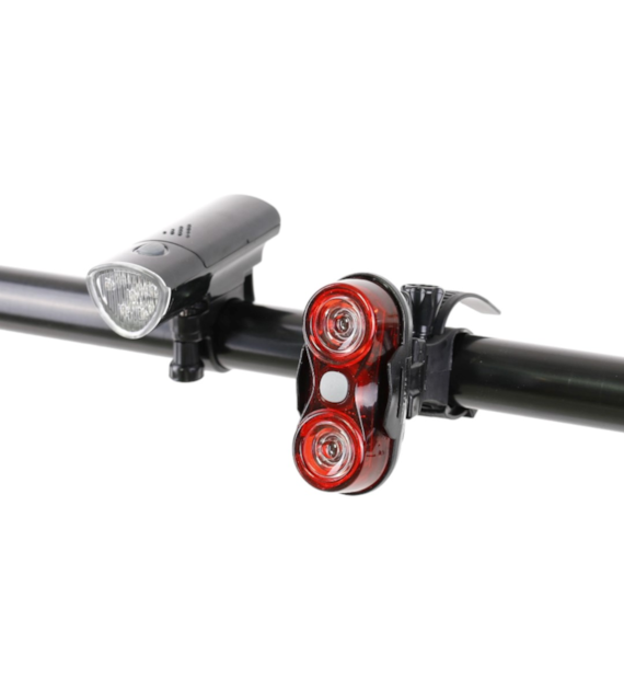 Zestaw lamp  MDR-369+MDR-528-1 przód, tył czarny