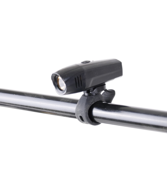 Lampa przód MDR-7117 USB czarna AM 370 lumenów