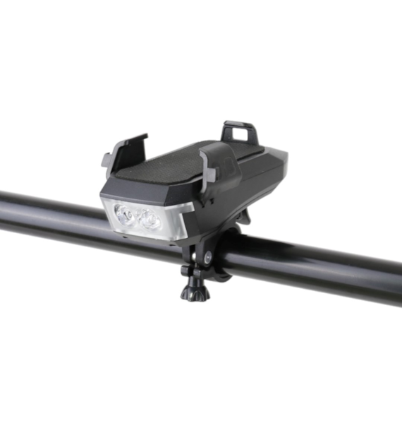 Uchwyt telefonu MDR-7187 powerbank+lampka+dzwonek