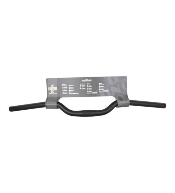 Kierownica UNO AL-078; D-25,4 L-618mm BS-24*czarna