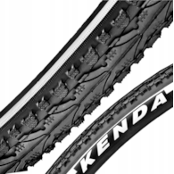 Opona 700x40 K-935 Czarna p/biały