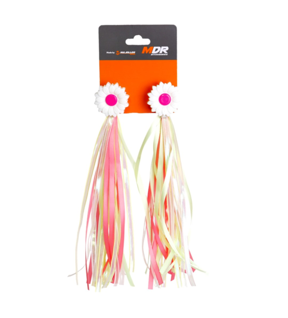 Frędzle do rowerka dziecięcego 23-93-02 róż-ziel