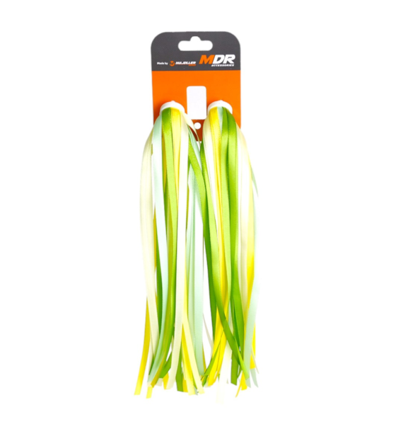 Frędzle do rowerka dziecięcego 23-93-12 ziel-żół