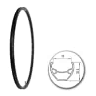 Obręcz 28  622x19;V J19SE;36H;AV Black+anodyzowa