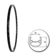 Obręcz 28  622x19;V J19SE;36H;AV; Nity Black+anod