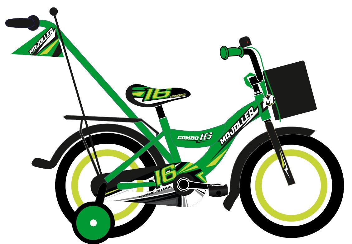 Rower Majdller 16'' COMBO Zielony-Czarny