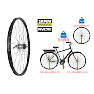 Koło 28  tył P-Nex3/O Ryde,Sapim;120kg wzmocnione