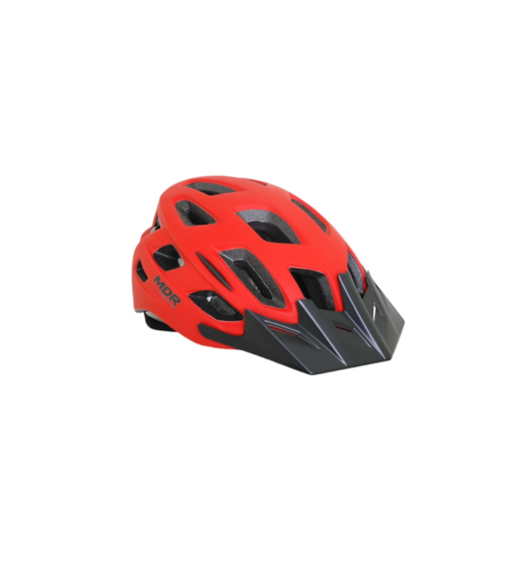 KASK HB3-2 S + lampka tył; czerwony mat 53-55