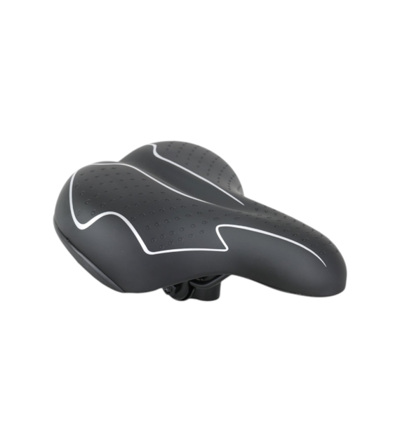 Siodło BSK C060 EL 255x210 czarne-srebrne