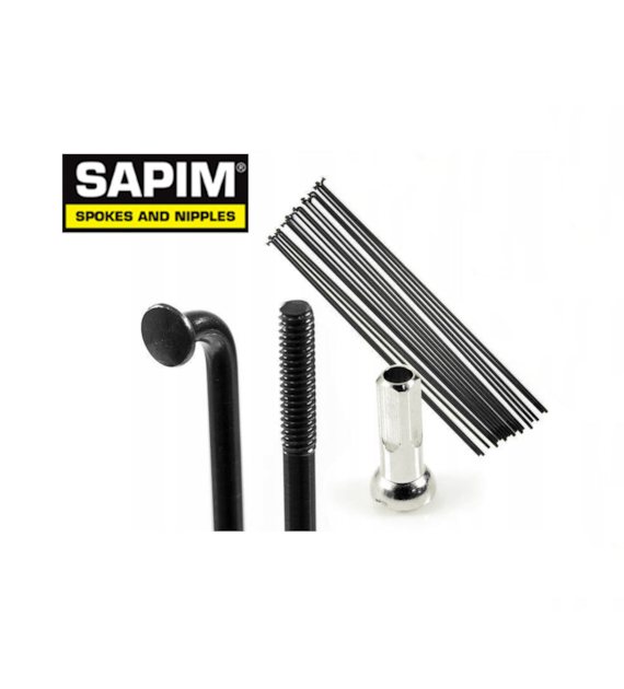 Szprycha SAPIM Stal 14G 291mm J-Bend Cz 36szt +nyp