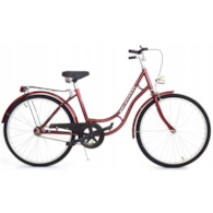 Rower Uniwersal 28  Retro 19  damka czerwony p/Taj