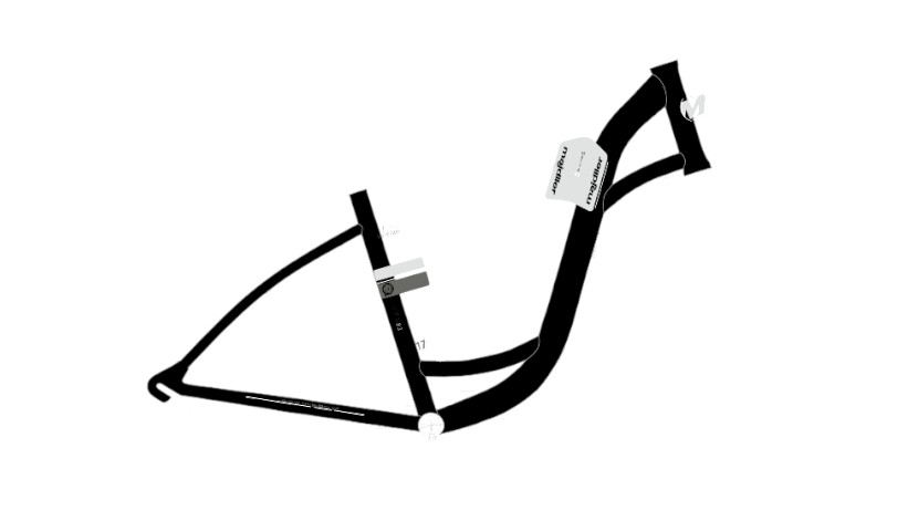 Rower Majdller 28'' MOTTA 8.3 17'' Czarny matt