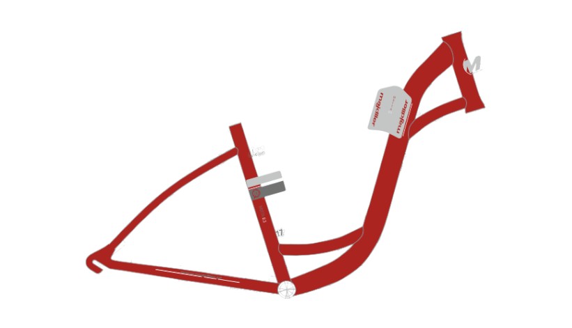 Rower Majdller 28'' MOTTA 8.3 17  ECO Czerw połysk