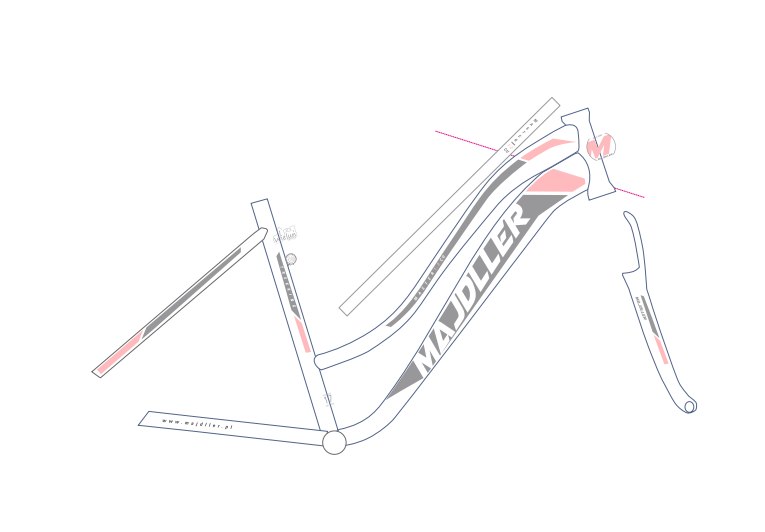Rower Majdller 28'' MASTER 1.2 CU 17'LadyBiałoRóżo